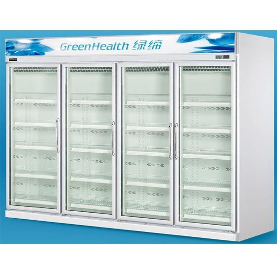 Artykuły spożywcze 0 - 10 ° C Zamrażarki do drzwi szklanych Frost Free With Copeland Compressor