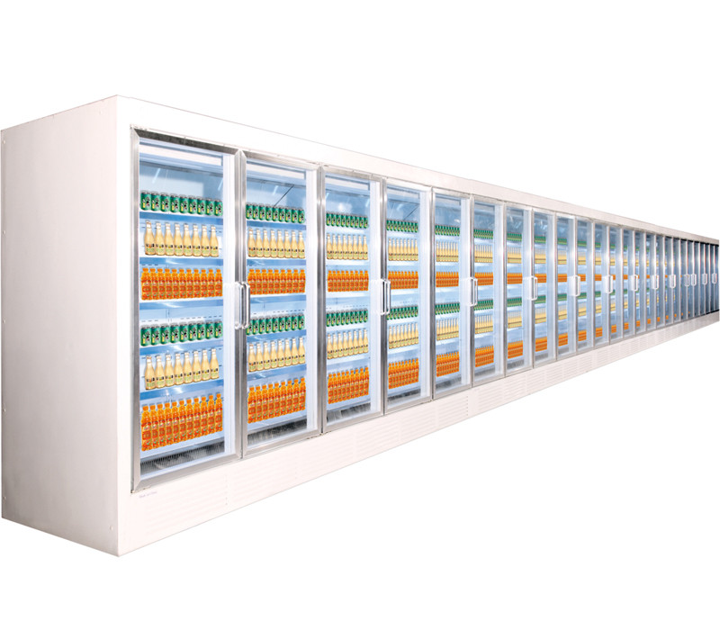 Projekty supermarketów o wysokiej wydajności dostarczające szklane drzwi / zamrażarkę do lodówek