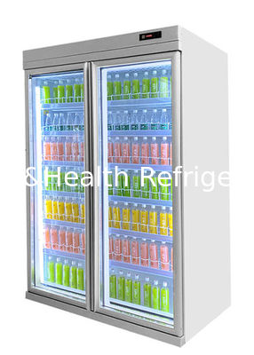 Nowy system zdalnego chłodzenia R22 Commercial Beverage Showcase Upright Cooler
