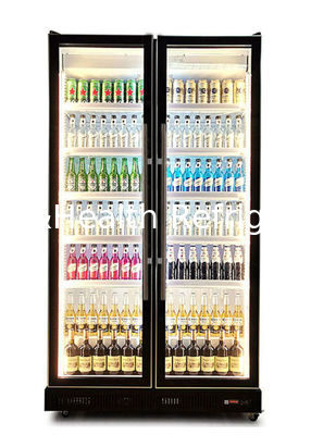Lekki luksusowy wyświetlacz zimnych napojów Chiller Beer 2 lub 3-drzwiowa lodówka z wyświetlaczem