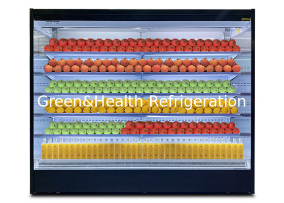 2,5-metrowy, komercyjny, pionowy, otwarty wyświetlacz Chiller z podwójnym kanałem powietrznym