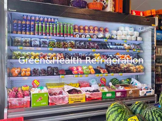 Chłodziarka warzywna na świeżym powietrzu Multideck Juice Fruit Mall Lodówka