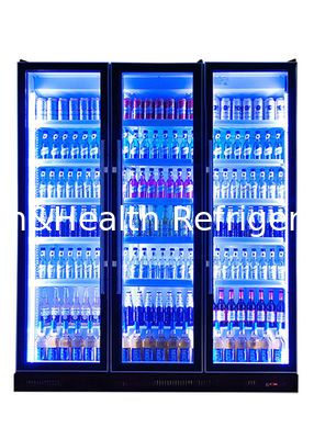 3 drzwiowa luksusowa niestandardowa lodówka barowa Lodówka z zimnymi napojami energetycznymi