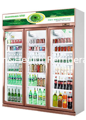 Upright Cooler Commercial Glass Door Lodówka Wyświetlacz zimnych napojów