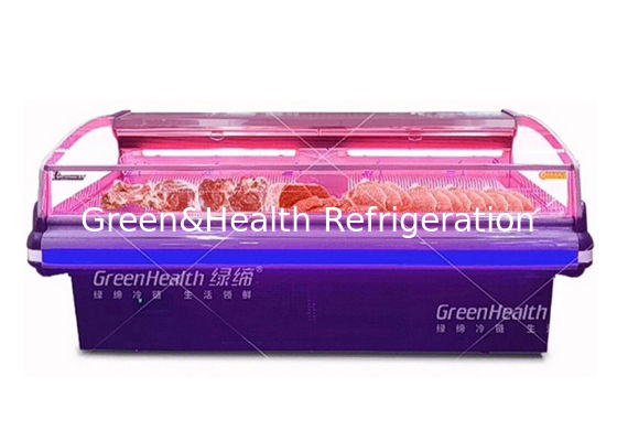 Wentylator chłodzący Hipermarket z otwartym wyświetlaczem mięsa Zamrażarka do sklepu mięsnego