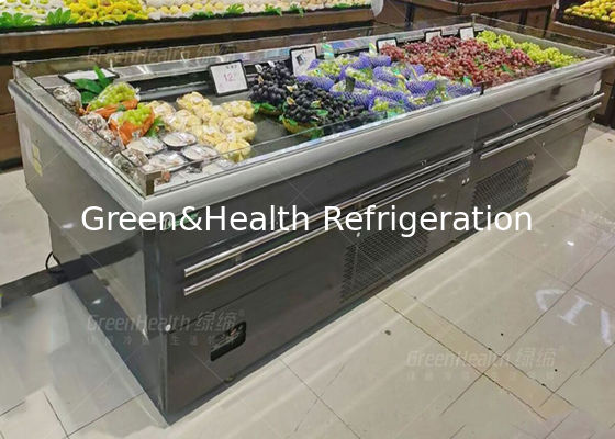 Dostawa fabryczna Sklep z owocami Open Display Cooler Typ wyspy do użytku komercyjnego