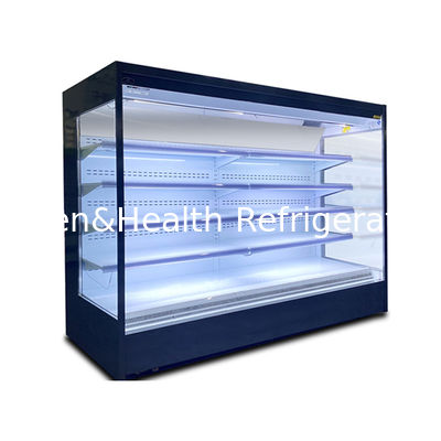 Pionowe komercyjne duże agregaty chłodnicze z otwartym pokładem do napojów i owoców