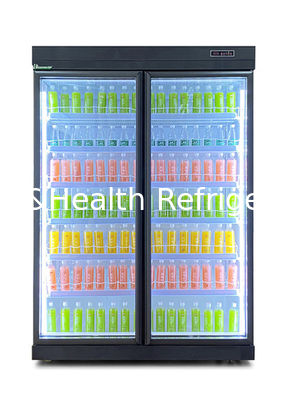 Chłodzenie wentylatorem Wyświetlacz komercyjny Agregat Automatyczne odszranianie z drzwiami wahadłowymi