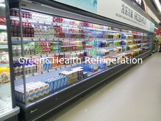 Supermarket Vegetable Multideck Open Chiller / Display Refrigerator Oszczędność energii
