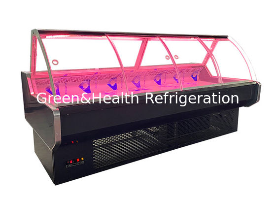 Komercyjna lodówka na ryby Deli Meat Food ze szklanymi drzwiami 1045W