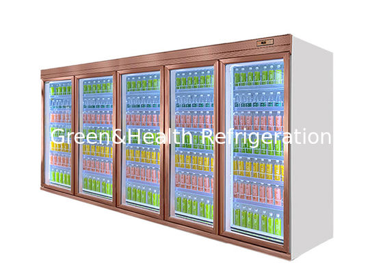 2250L Zdalnie sterowana lodówka na napoje ze szklanymi drzwiami Witryna Champagne White