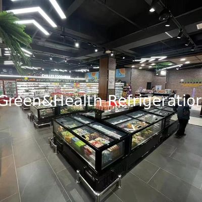 Kupuj komercyjną zamrażarkę o dużej pojemności z aluminiowym wnętrzem z automatycznym rozmrażaniem -18 ~ -22 stopni