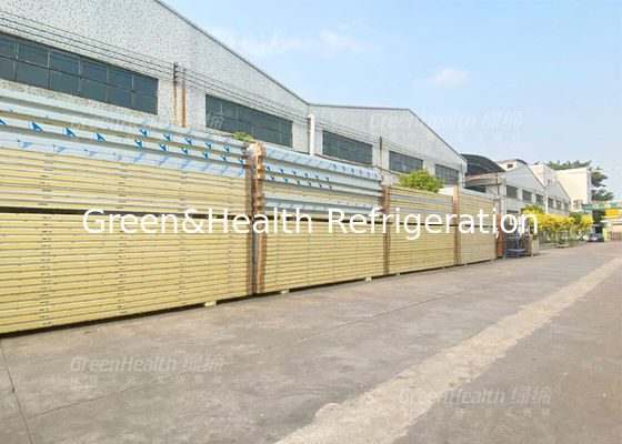 Polyuretanowe panele z kanapkami, chłodny magazyn dla podłogi i ściany