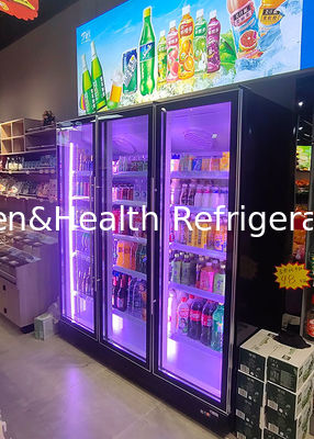 Komercyjny piwo wyświetlacz piwa chłodniejszy podwójne drzwi napoje lodówka