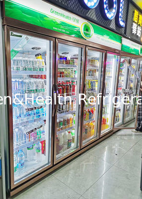 748L Szklane drzwi lodówka napoje sprzęt chłodniczy wentylator chłodzenie