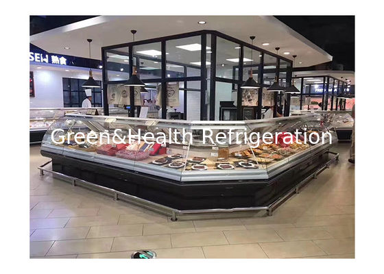 Komercyjny duży wyświetlacz świeżego mięsa zamrażalnik lodówka z głębokim wyświetlaczem