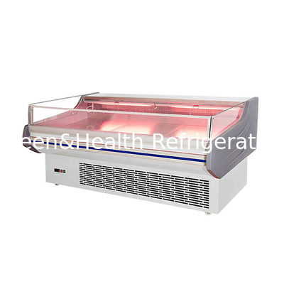 Led Light Top Open Meat Display Zamrażarka z wnętrzem ze stali nierdzewnej