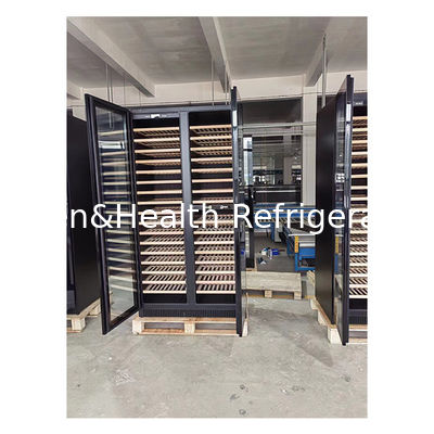 Świadectwo ETL Jednorazowe/Dwukrotne Drzwi Buchowe, półki drewniane, Drzwi Szklane, Zamrażarka do przechowywania czerwonego wina