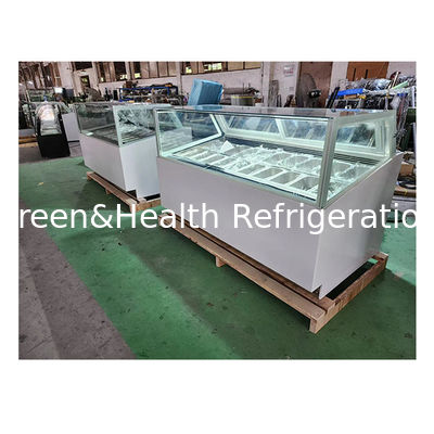 Skrzyżowane/przypięte szkło ze stali nierdzewnej z wyświetlaczem lodówki lodówka