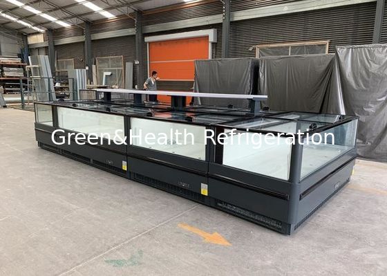 Zamrożone produkty spożywcze Zamrażarka z wtyczką na wyspie Zamrażarka w supermarkecie Zamrażarka z wtyczką