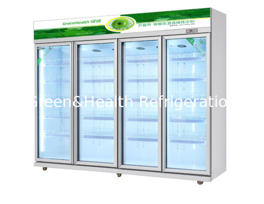 Reklama Upright Drink Beverage Display Lodówka na zimne napoje / mięso 540W