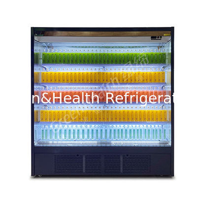 Pięciokształtny wyświetlacz półka pod kątem prawym niższa jednostka otwarta magazyn wyświetlacz zamrażarka