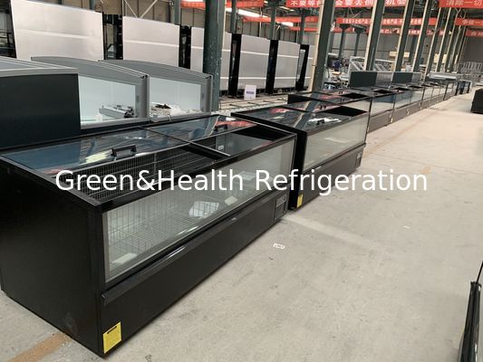 -22 stopnia Zamrażarka wyspowa do ekspozycji mrożonego mięsa rybnego, wtykana, dla supermarketu