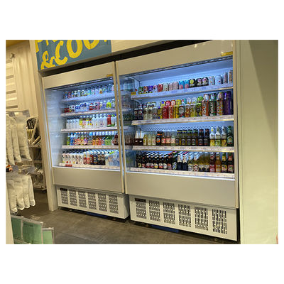 Mała chłodziarka ekspozycyjna do owoców/warzyw/mleka, otwarta zamrażarka, mini lodówka