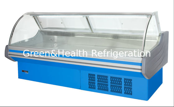 Lodówka do wyświetlania mięsa w stylu europejskim Konfigurowalny pojemnik na żywność Deli Cooler