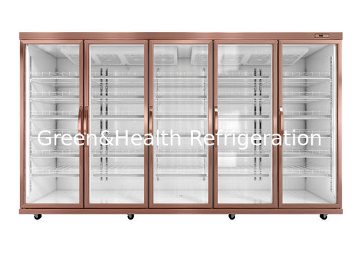 Regały regulowane Cyfrowa lodówka szklana z drzwiami o temperaturze 3300 l