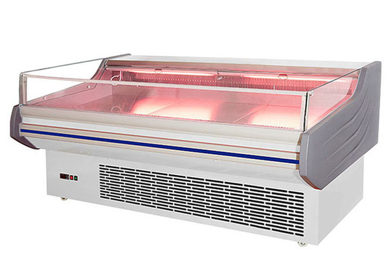 Supermarket Open Display Cooler Komercyjna zamrażarka do mięsa z lampą LED