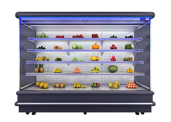 Chłodziarka wielopokładowa 2000L do prezentacji w supermarkecie warzywnym