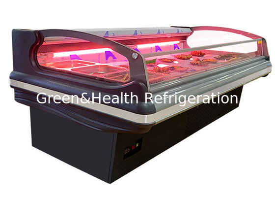 Niestandardowy wielofunkcyjny wentylator do zamrażania mięsa Prezentacja Food Open Chiller Wbudowany system